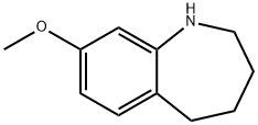 8-甲氧基-2,3,4,5-四氢-1H-苯并[B]氮杂卓, 17422-43-4, 结构式