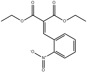 diethyl 2-[(2-nitrophenyl)methylidene]propanedioate Struktur