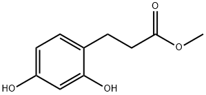 3-(2,4-二羟基苯基)丙酸甲酯, 17422-90-1, 结构式