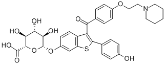 ラロキシフェン6-グルクロニド 化学構造式