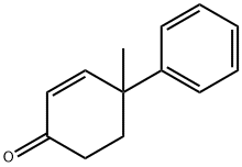 6-Phenyl-6-methyl-1-cyclohexene-3-one Structure