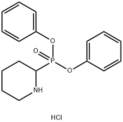 DIPHENYL PIPERIDINE-2-PHOSPHONATE HCL Structure