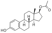 BETA-ESTRADIOL 17-ACETATE Structure