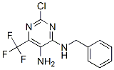 N-benzyl-2-chloro-6-(trifluoromethyl)pyrimidine-4,5-diamine Struktur