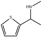 N-メチル-1-(2-チエニル)エタンアミン HYDROCHLORIDE 化学構造式