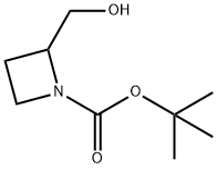 2-(ヒドロキシメチル)アゼチジン-1-カルボン酸TERT-ブチル 化学構造式