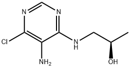 (R)-1-((5-AMINO-6-CHLOROPYRIMIDIN-4-YL)AMINO)PROPAN-2-OL, 17435-30-2, 结构式