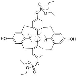 O,O-双(二乙氧基磷酰基)-叔-丁基杯[4]芳香烃,174391-26-5,结构式