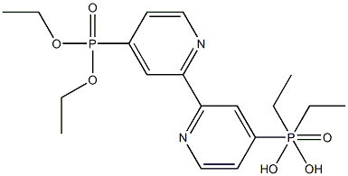 2,2'-联吡啶-4,4'-双磷酸二乙酯,174397-53-6,结构式