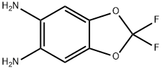 2,2-DIFLUORO-BENZO[1,3]DIOXOLE-5,6-DIAMINE 化学構造式