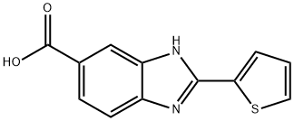 2-噻吩-2-基-1H-苯并咪唑-5-羧酸 结构式