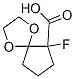 1,4-Dioxaspiro[4.4]nonane-6-carboxylicacid,6-fluoro-,(-)-(9CI)|