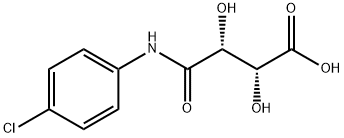 (+)-4'-クロロタートラニル酸 化学構造式