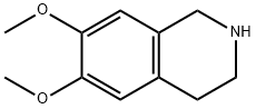 6,7-二甲氧基-1,2,3,4-四氢异喹啉 结构式
