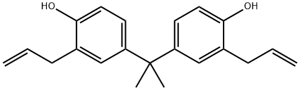 4,4'-(ジメチルメチレン)ビス[2-(2-プロペニル)フェノール] 化学構造式