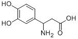 3-AMINO-3-(3,4-DIHYDROXY-PHENYL)-PROPIONIC ACID Structure