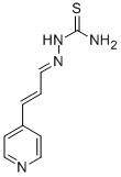 (E,E)-2-(3-(4-Pyridinyl)-2-propenylidene)hydrazinecarbothioamide Structure