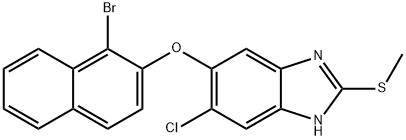 174503-67-4 5-((1-Bromo-2-naphthalenyl)oxy)-6-chloro-2-(methylthio)-1H-benzimidazo le
