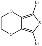 2,5-ジブロモ-3,4-エチレンジオキシチオフェン 化学構造式