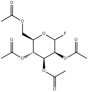 2,3,4,6-テトラ-O-アセチル-D-マンノピラノシルフルオリド 化学構造式