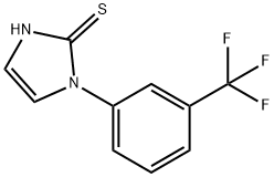 1-(3-トリフルオロメチルフェニル)イミダゾリン-2-チオン 化学構造式