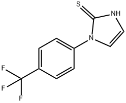 1-[4-(トリフルオロメチル)フェニル]イミダゾリン-2-チオン 化学構造式