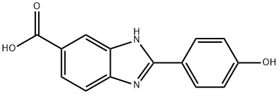 2-(4-HYDROXY-PHENYL)-3H-BENZOIMIDAZOLE-5-CARBOXYLIC ACID Structure