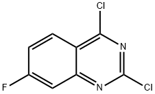 2,4-二氯-7-氟喹唑啉, 174566-15-5, 结构式