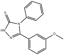5-(3-METHOXYPHENYL)-4-PHENYL-4H-1,2,4-TRIAZOLE-3-THIOL Struktur