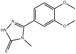 5-(3,4-DIMETHOXYPHENYL)-4-METHYL-4H-1,2,4-TRIAZOLE-3-THIOL Struktur