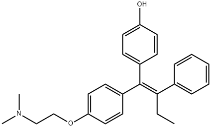 (E)-4-Hydroxytamoxifen Struktur