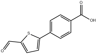 4-(5-Formylthiophen-2-yl)benzoic acid Struktur