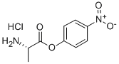 L-丙氨酸对硝基苯胺酯盐酸盐, 17463-53-5, 结构式