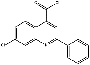 4-QUINOLINECARBONYL CHLORIDE,7-CHLORO-2-PHENYL- 结构式