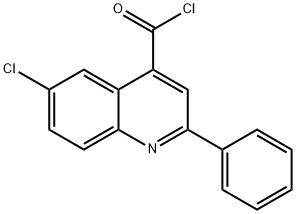 4-QUINOLINECARBONYL CHLORIDE,6-CHLORO-2-PHENYL- Struktur