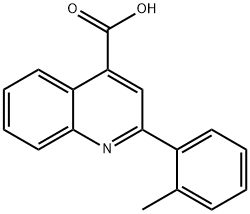 2-(2-甲基苯基)喹啉-4-羧酸,174636-85-2,结构式
