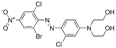 2,2'-[[4-[(2-bromo-6-chloro-4-nitrophenyl)azo]-3-chlorophenyl]imino]bisethanol Structure