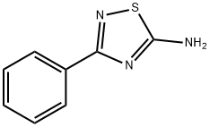 5-氨基-3-苯基-1,2,4-噻重氮 结构式