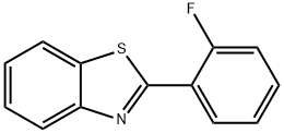 BENZOTHIAZOLE, 2-(2-FLUOROPHENYL)- Structure