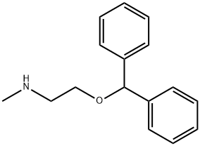 2-(DIPHENYLMETHOXY)-N-METHYLETHYLAMINE 结构式