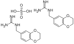 17471-82-8 (1,4-benzodioxan-6-ylmethyl)guanidinium sulphate (2:1) 