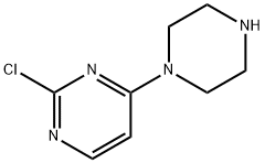 2-Chloro-4-(piperazin-1-yl)pyrimidine Struktur