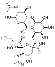 6'-Α-唾液酸-N-乙酰基乳糖胺 结构式