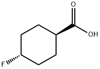 TRANS-4-フルオロシクロヘキサンカルボン酸 化学構造式