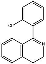 1-(2-クロロフェニル)-3,4-ジヒドロイソキノリン 化学構造式