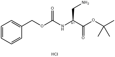 CBZ-BETA-AMINO-L-ALANINE TERT-BUTYL ESTER HYDROCHLORIDE Struktur