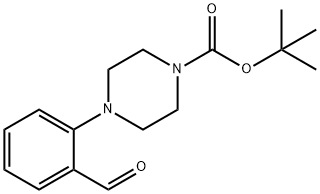 1-BOC-4-(2-ホルミルフェニル)ピペラジン 化学構造式