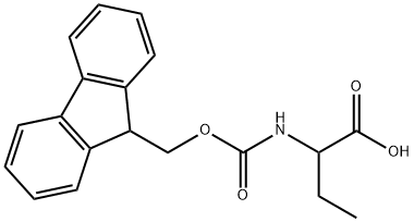FMOC-DL-2-氨基丁酸, 174879-28-8, 结构式