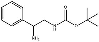 (2-氨基-2-苯基乙基)-氨基甲酸叔丁酯,174885-99-5,结构式
