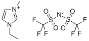 1-ETHYL-3-METHYLIMIDAZOLIUM BIS(TRIFLUOROMETHYLSULFONYL)IMIDE Structure